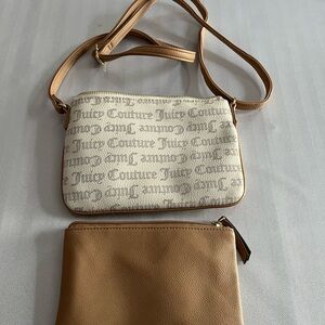 Juicy Couture Beige and Cream Crossbody Bag Duo